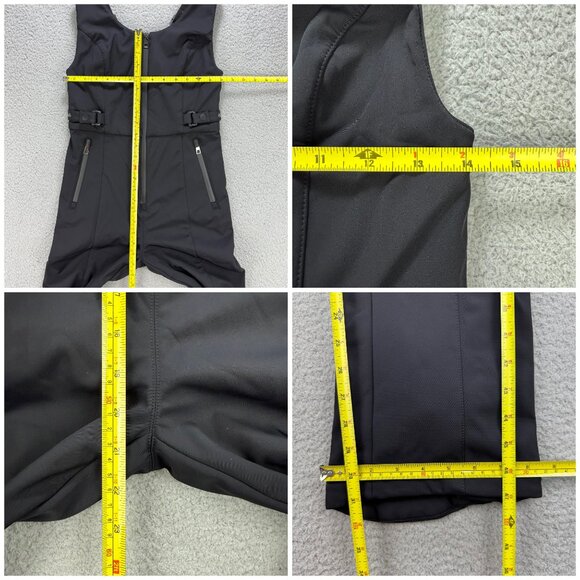 Zara Ski Bib Womens Small S Black Snow Pants Overalls Recco Jumpsuit Snowboard - Picture 11 of 11